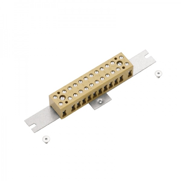 8000004135 WEIDMULLER Одно- и многоконтактная клеммная колодка, Винтовое соединение, 4 mm², 400 V, 32 A, Количество полюсов: 12, Умеренно желтый