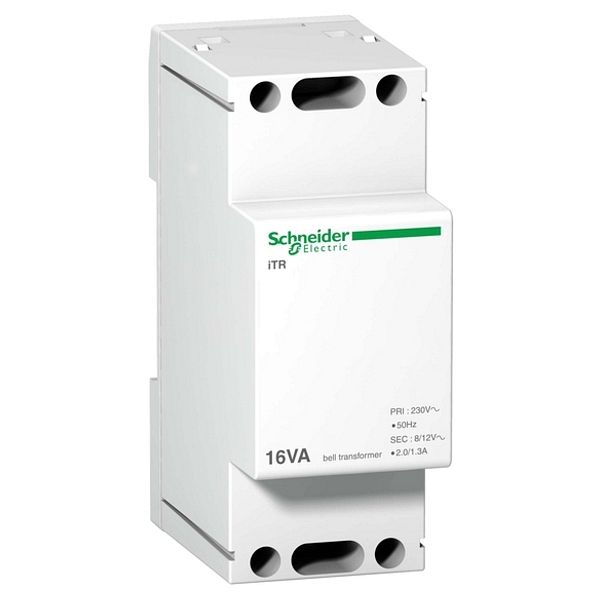 A9A15212 Schneider Electric ЗВОНКОВЫЙ ТРАНСФОРМАТОР iTR 16ВА 8/12В