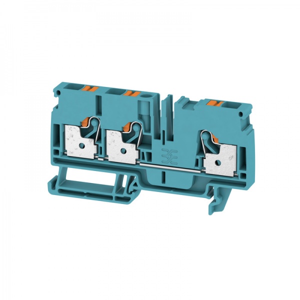 1991830000 WEIDMULLER Проходная клеммная колодка, PUSH IN, 6 mm², 800 V, 41 A, Количество соединений: 3