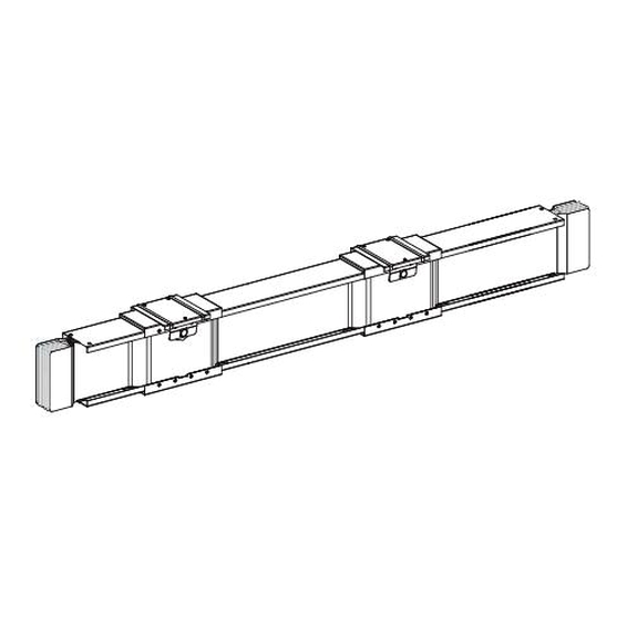 KTA4000EB440 Schneider Electric ПРЯМАЯ СЕКЦИЯ ДЛЯ БОЛТ. ОТВ. БЛОКОВ, 3L+N+PE, Al, 4000А, L=4000 ММ