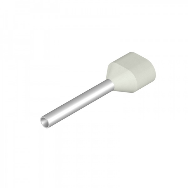 9037400000 WEIDMULLER Кабельный наконечник, Двойной наконечник, 0.5 mm², Длина зачистки изоляции: 15 mm, белый
