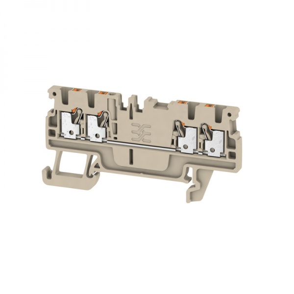 1552690000 WEIDMULLER Проходная клеммная колодка, PUSH IN, 1.5 mm², 500 V, 17.5 A, Количество соединений: 4