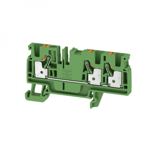 2051350000 WEIDMULLER Проходная клеммная колодка, PUSH IN, 4 mm², 800 V, 32 A, Количество соединений: 3