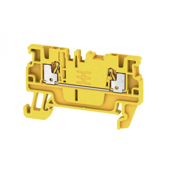2508190000 WEIDMULLER Проходная клеммная колодка, PUSH IN, 1.5 mm², 500 V, 17.5 A, Количество соединений: 2