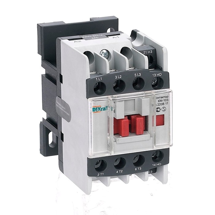 22100DEK DEKraft Контактор  КМ-103 3P 9А 400/24В AC 4кВт