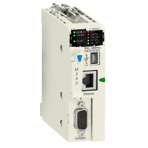 BMXP3420302H Schneider Electric Процессор 340-20, Ether, CANopen2, покр