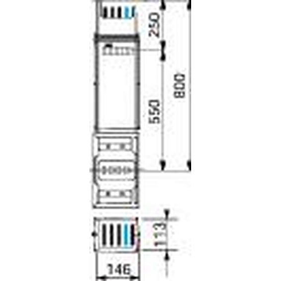 KSA1000ED4081 Schneider Electric СЕКЦИЯ РАСПРЕД. ВЕРТИКАЛЬН. 1000А, 0,8М