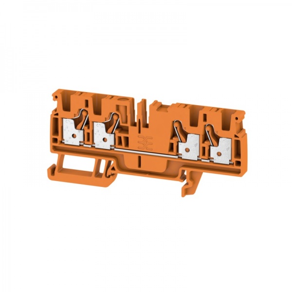 2051540000 WEIDMULLER Проходная клеммная колодка, PUSH IN, 4 mm², 800 V, 32 A, Количество соединений: 4