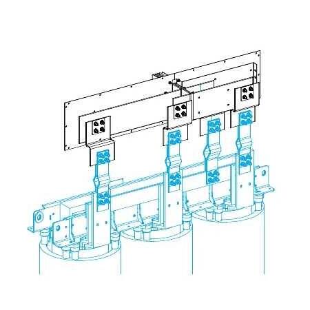 KTC2500EL45 Schneider Electric ВВОДНЫЙ БЛОК ДЛЯ СУХИХ ТРАНС. N5, 3L+N+PE, Cu, 2500А