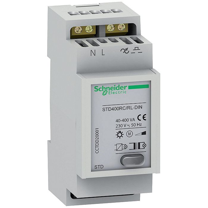 CCTDD20001 Schneider Electric ДИММЕР 400ВТ STD400RC/RL-DIN ОДИНОЧНЫЙ