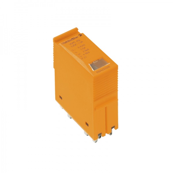 8924220000 WEIDMULLER Разрядник для защиты от перенапряжения (сети данных/технология MCR), без функции сигнализации / индикации функционирования, двоичн., Количество сигнал