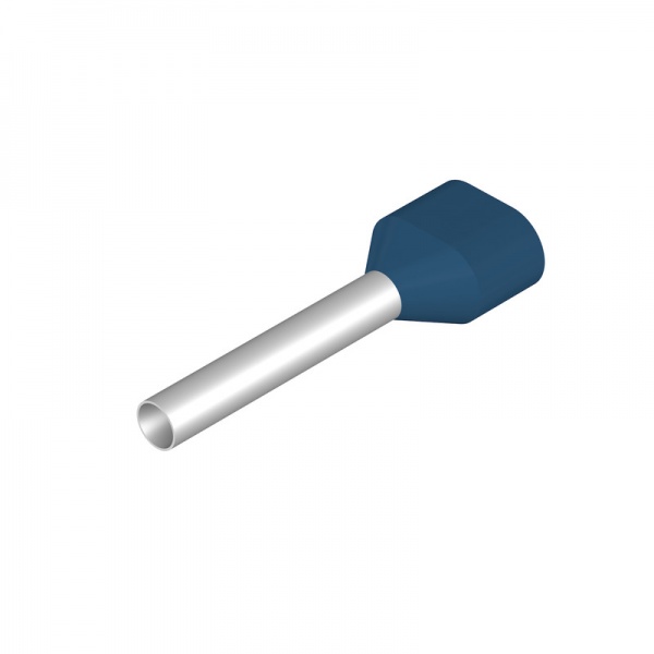 9037520000 WEIDMULLER Кабельный наконечник, Двойной наконечник, 2.5 mm², Длина зачистки изоляции: 21 mm, синий