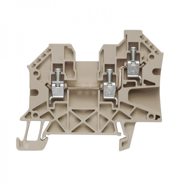 1905140000 WEIDMULLER Проходная клеммная колодка, Винтовое соединение, 4 mm², 800 V, 32 A, Количество соединений: 2