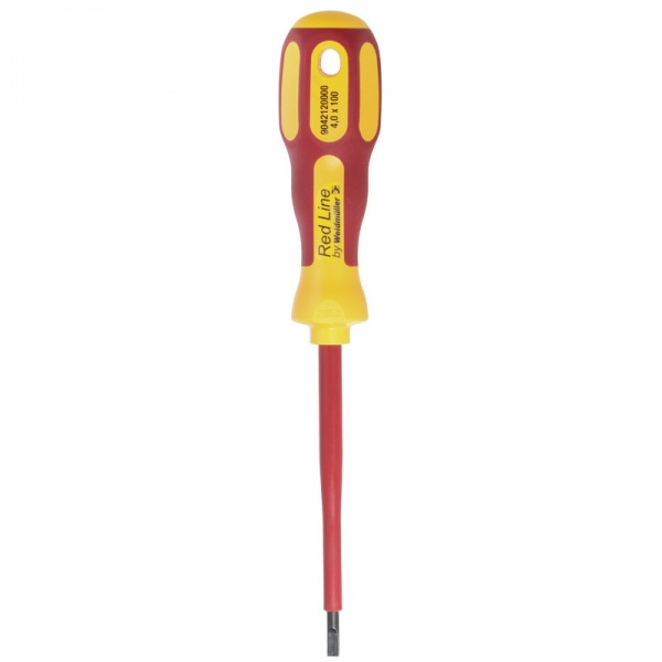 9042120000 WEIDMULLER Плоская отвертка, Толщина лезвия (A): 0.8 mm, Ширина лезвия (B): 4 mm, Длина лезвия: 100 mm, Форма: Шлиц