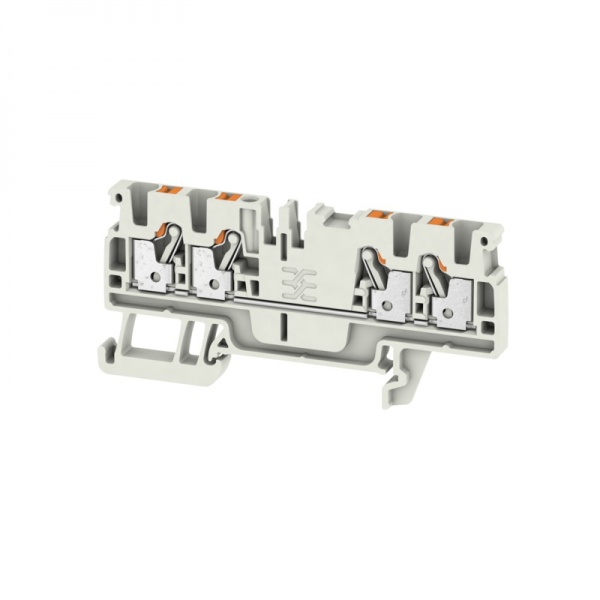 2003130000 WEIDMULLER Проходная клеммная колодка, PUSH IN, 2.5 mm², 800 V, 24 A, Количество соединений: 4