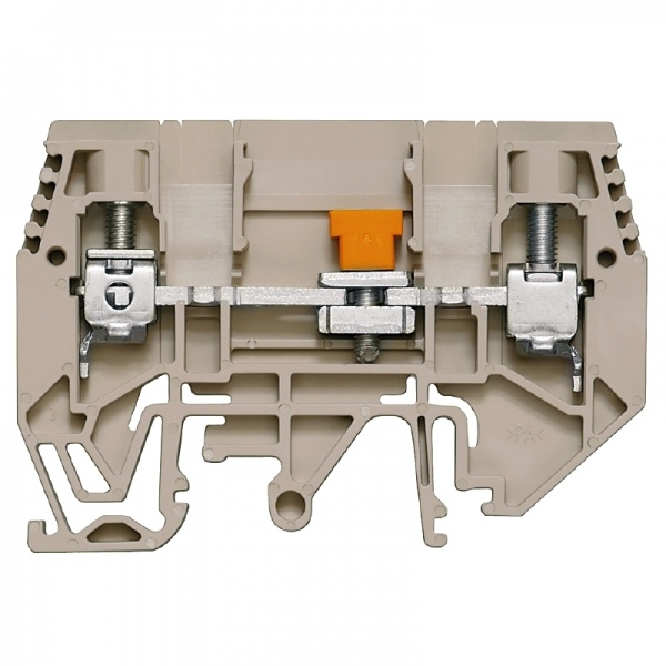 1934810000 WEIDMULLER Клемма для проведения проверок, Винтовое соединение, 6 mm², 630 V, 41 A, скользящий, Поперечное разделение: без, встроенное испытательное гнездо: Нет,