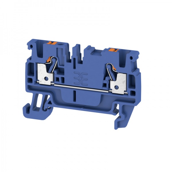 2508000000 WEIDMULLER Проходная клеммная колодка, PUSH IN, 2.5 mm², 800 V, 24 A, Количество соединений: 2