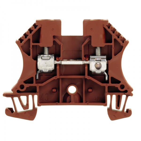 1037810000 WEIDMULLER Проходная клеммная колодка, Винтовое соединение, 4 mm², 800 V, 32 A, Количество соединений: 2