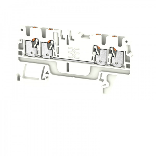 2534440000 WEIDMULLER Проходная клеммная колодка, PUSH IN, 1.5 mm², 500 V, 17.5 A, Количество соединений: 4