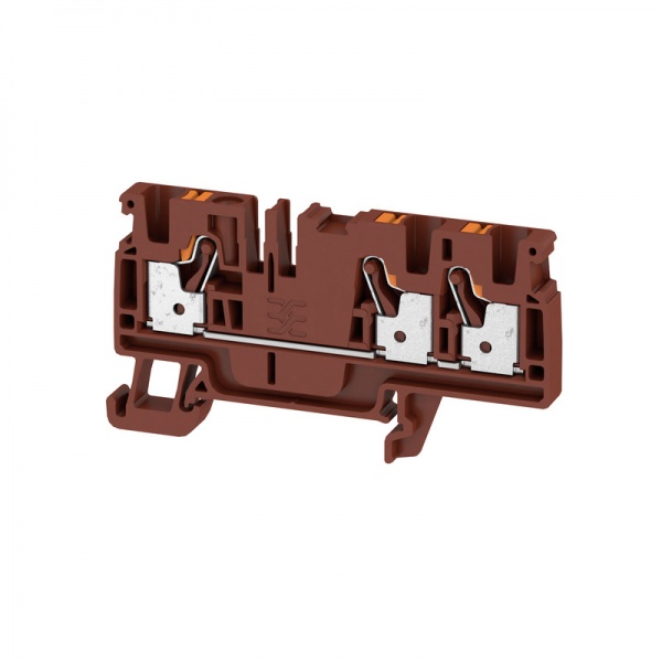 2534290000 WEIDMULLER Проходная клеммная колодка, PUSH IN, 4 mm², 800 V, 32 A, Количество соединений: 3