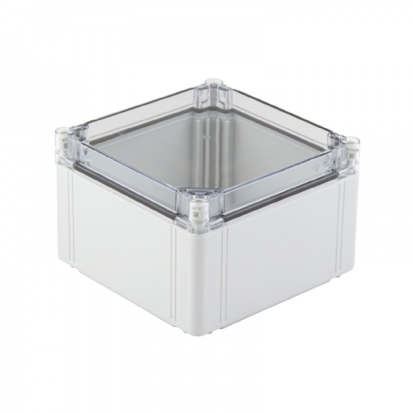 9535680000 WEIDMULLER Пластиковый корпус, FPC (корпус из поликарбоната, пустой), 200 x 200 x 132 mm, Поликарбонат, Светло-серый, прозрачный