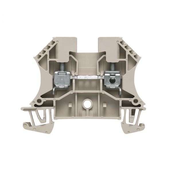 1020100000 WEIDMULLER Проходная клеммная колодка, Винтовое соединение, 4 mm², 800 V, 32 A, Количество соединений: 2