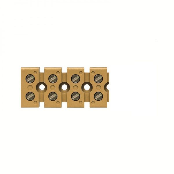 7906240000 WEIDMULLER Одно- и многоконтактная клеммная колодка, Винтовое соединение, 6 mm², 690 V, 41 A, Количество полюсов: 4, 23 mm, Умеренно желтый