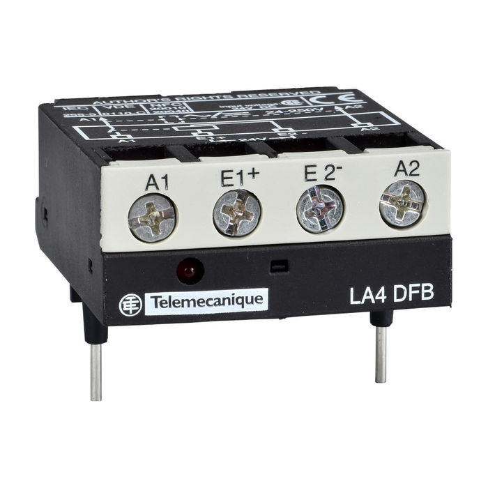 LA4DFB Schneider Electric ИНТЕРФЕЙСНЫЙ МОДУЛЬ РЕЛЕЙНОГО ТИПА ПИТАНИЕ DC 24V УПРАВЛЕНИЕ AC24…250V