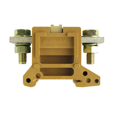 0637320000 WEIDMULLER Проходная клеммная колодка, Винтовое соединение, 50 mm², 1000 V, 150 A, Количество соединений: 1