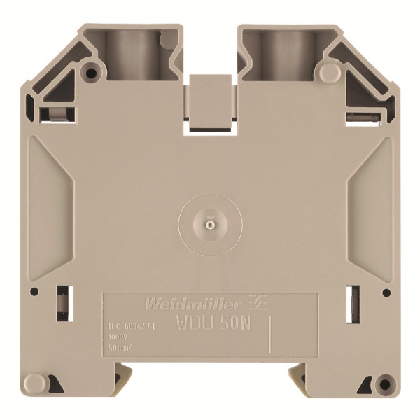 1186630000 WEIDMULLER Проходная клеммная колодка, Винтовое соединение, 50 mm², 1000 V, 150 A, Количество соединений: 2