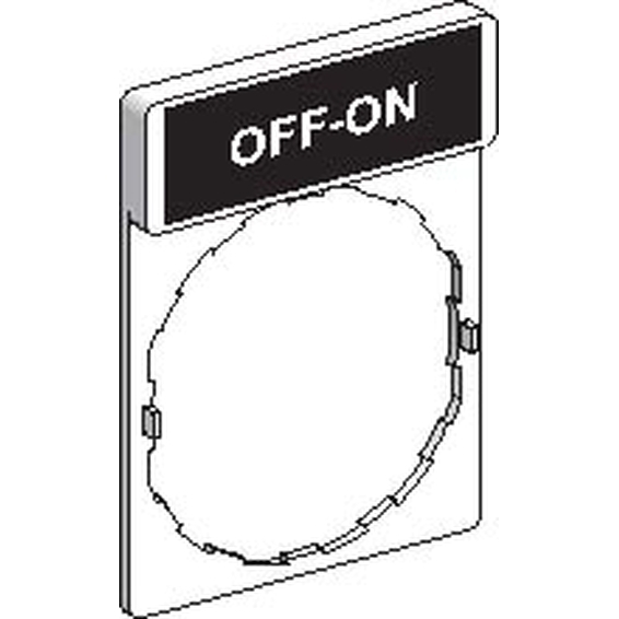 ZBY2367 Schneider Electric ЭТИКЕТКА OFF-ON