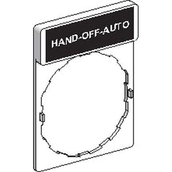ZBY2387 Schneider Electric ЭТИКЕТКА HAND-OFF-AUTO