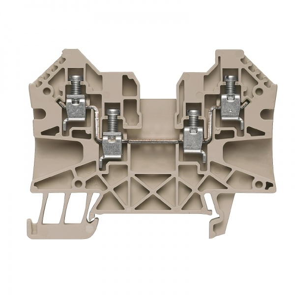 1905060000 WEIDMULLER Проходная клеммная колодка, Винтовое соединение, 4 mm², 800 V, 32 A, Количество соединений: 4