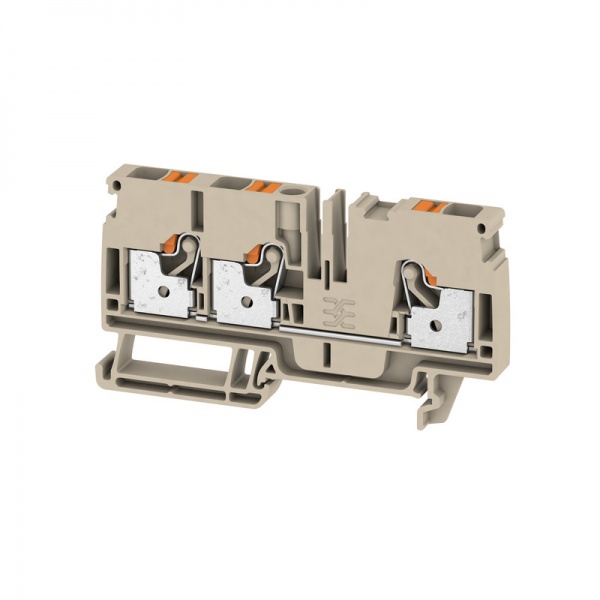 1991820000 WEIDMULLER Проходная клеммная колодка, PUSH IN, 6 mm², 800 V, 41 A, Количество соединений: 3