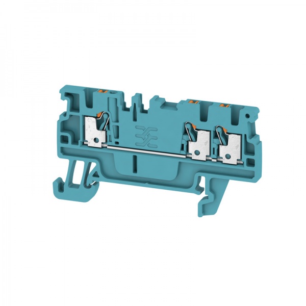 1552770000 WEIDMULLER Проходная клеммная колодка, PUSH IN, 1.5 mm², 500 V, 17.5 A, Количество соединений: 3