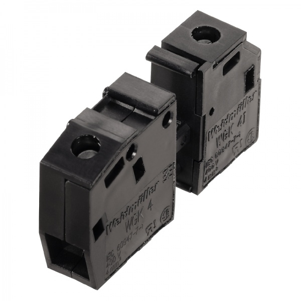 1936560000 WEIDMULLER OMNIMATE Power — серия WGK, Проходная клемма, Расчетное сечение: 4 mm², Винтовое соединение, Wemid (PA), зеленый/желтый, Непосредственный монтаж, Прох