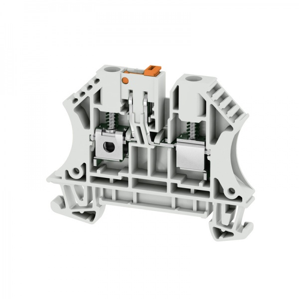 1474620000 WEIDMULLER Клемма для проведения проверок, Винтовое соединение, 4 mm², 400 V, 32 A, поворотный, Поперечное разделение: без, встроенное испытательное гнездо: Нет,