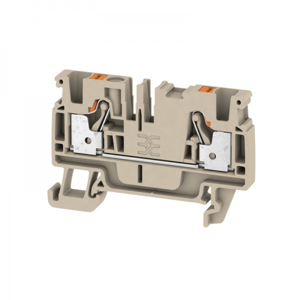 2051180000 WEIDMULLER Проходная клеммная колодка, PUSH IN, 4 mm², 800 V, 32 A, Количество соединений: 2
