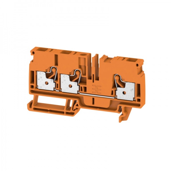 1991840000 WEIDMULLER Проходная клеммная колодка, PUSH IN, 6 mm², 800 V, 41 A, Количество соединений: 3
