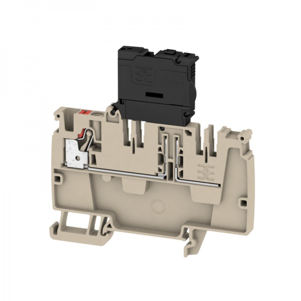 2460200000 WEIDMULLER Проходная клеммная колодка, PUSH IN, 4 mm², 70 V, 6.3 A, Количество соединений: 1