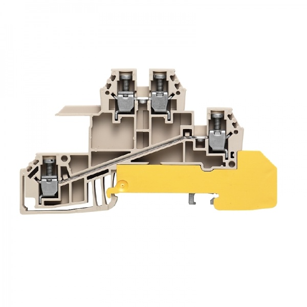 1031100000 WEIDMULLER Многоуровневая модульная клемма, Винтовое соединение, 2.5 mm², 400 V, 24 A, Количество уровней: 3, Темно-бежевый