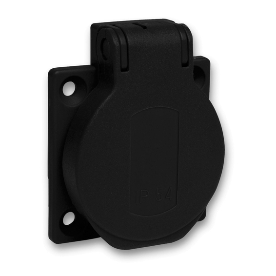 PKS51N Schneider Electric РОЗЕТКА ЧЕРНАЯ 10/16A 50Х50ММ IP54 ВИНТЫ СЗАДИ