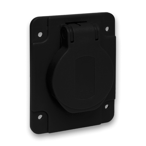 PKS61N Schneider Electric РОЗЕТКА ЧЕРНАЯ 10/16A 65Х85ММ IP54 ВИНТЫ СЗАДИ