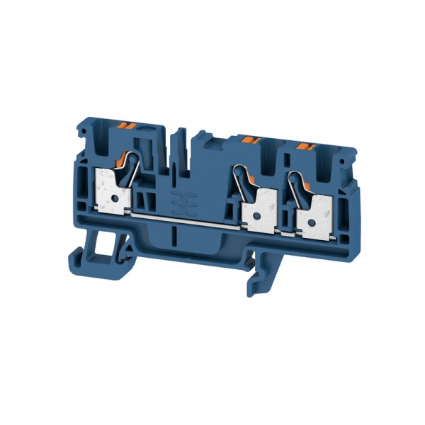 2534360000 WEIDMULLER Проходная клеммная колодка, PUSH IN, 4 mm², 800 V, 32 A, Количество соединений: 3
