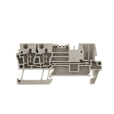1815090000 WEIDMULLER Проходная клеммная колодка, Пружинное соединение, 2.5 mm², 500 V, 24 A, Количество соединений: 3