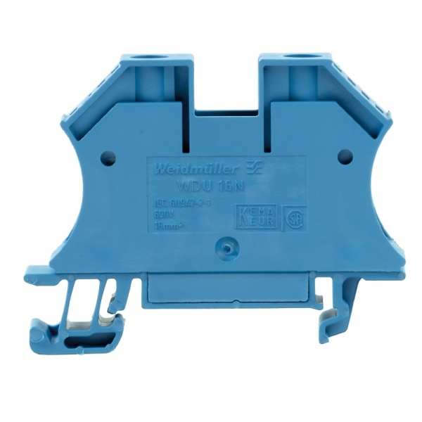 1036180000 WEIDMULLER Проходная клеммная колодка, Винтовое соединение, 16 mm², 690 V, 76 A, Количество соединений: 2