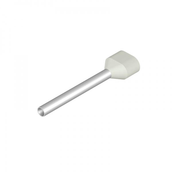 9037250000 WEIDMULLER Кабельный наконечник, Двойной наконечник, 0.75 mm², Длина зачистки изоляции: 21 mm, белый