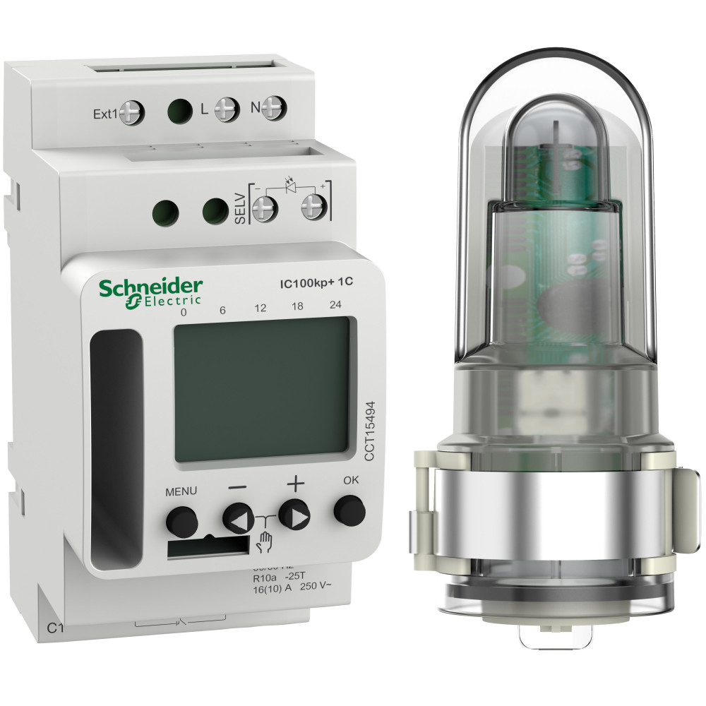 СУМЕРЕЧНЫЙ ВЫКЛ-ЛЬ IC100kp+ 1С прогр.c улич.дат,1вых,под-ка BT модуля (excluded)