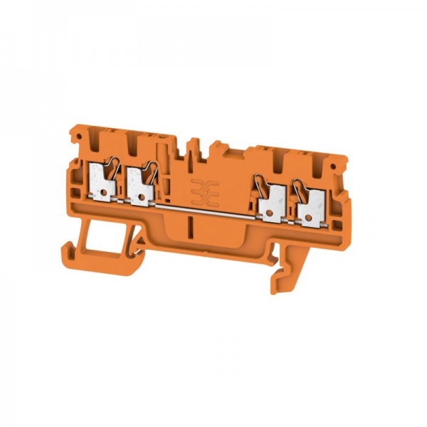 1552720000 WEIDMULLER Проходная клеммная колодка, PUSH IN, 1.5 mm², 500 V, 17.5 A, Количество соединений: 4