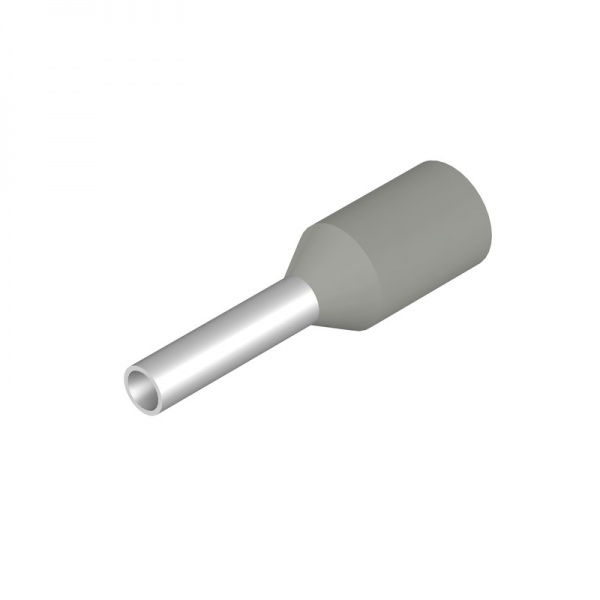 9019030000 WEIDMULLER Кабельный наконечник, изолированный, 0.75 mm², Длина зачистки изоляции: 8 mm, серый